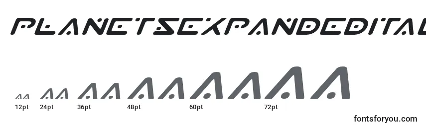 sizes of planetsexpandeditalic font, planetsexpandeditalic sizes