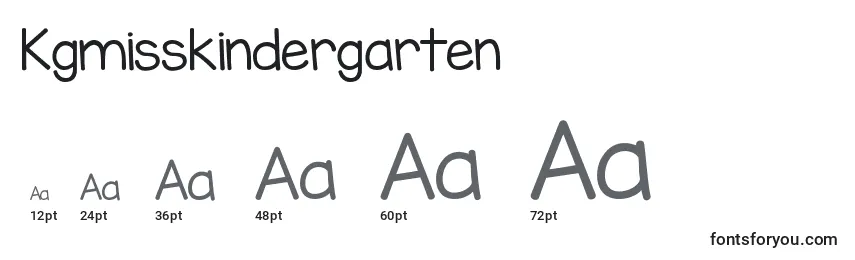 sizes of kgmisskindergarten font, kgmisskindergarten sizes