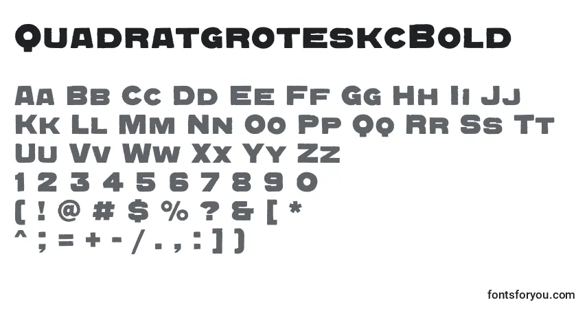 characters of quadratgroteskcbold font, letter of quadratgroteskcbold font, alphabet of  quadratgroteskcbold font