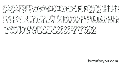 Hulk3D2 font – english Fonts