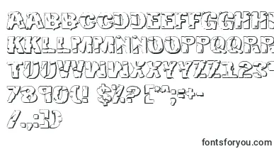 Hulk3D2 font – tall Fonts