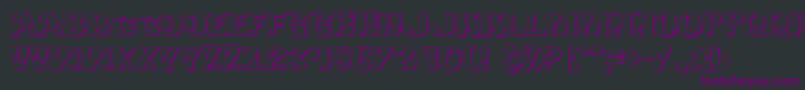 Hulk3D2 Font – Purple Fonts on Black Background