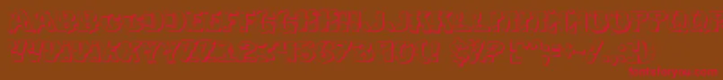 Hulk3D2 Font – Red Fonts on Brown Background