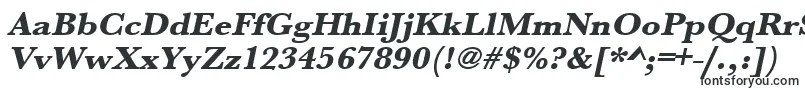 Шрифт UrwbaskertextbolwidOblique – большие шрифты