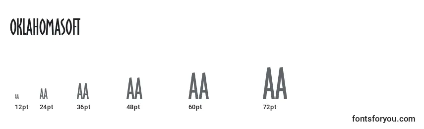 sizes of oklahomasoft font, oklahomasoft sizes