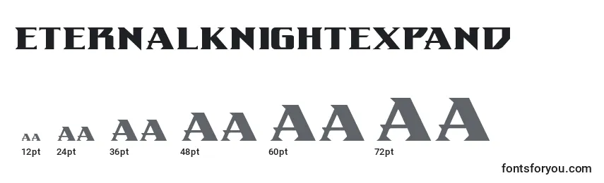 sizes of eternalknightexpand font, eternalknightexpand sizes