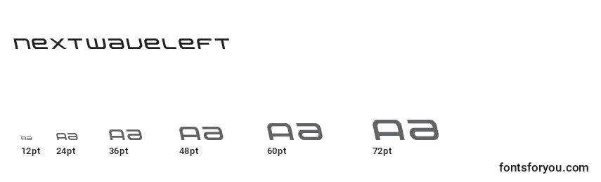 sizes of nextwaveleft font, nextwaveleft sizes