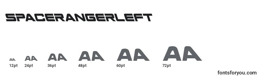 sizes of spacerangerleft font, spacerangerleft sizes