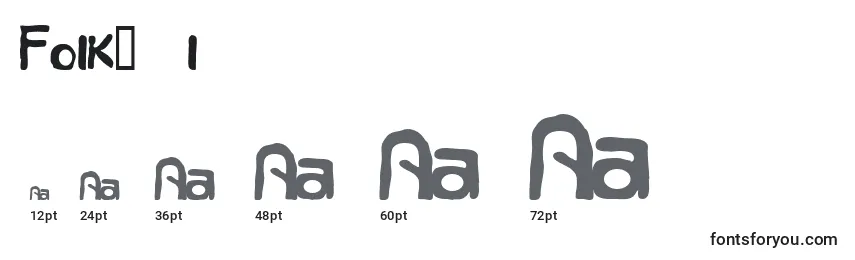sizes of folköl font, folköl sizes