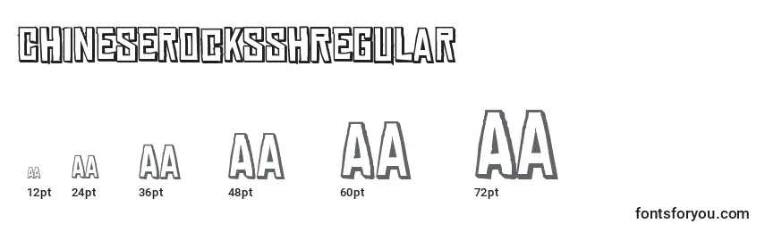 sizes of chineserocksshregular font, chineserocksshregular sizes
