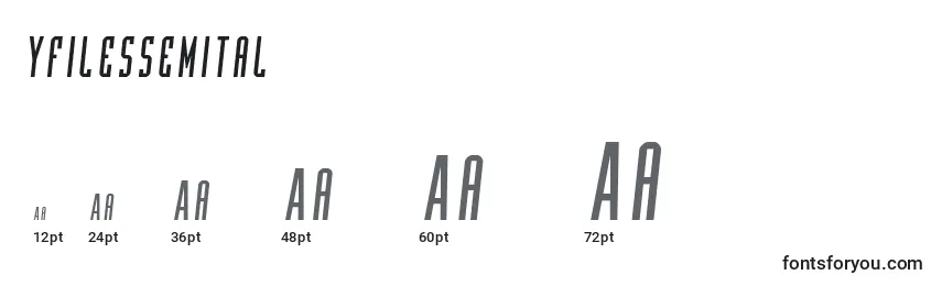 sizes of yfilessemital font, yfilessemital sizes