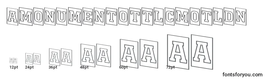 sizes of amonumentottlcmotldn font, amonumentottlcmotldn sizes