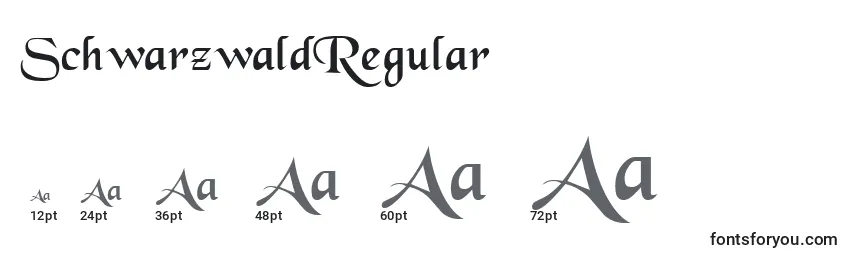 sizes of schwarzwaldregular font, schwarzwaldregular sizes