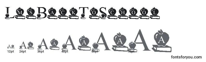 sizes of lmsbacktoschool font, lmsbacktoschool sizes