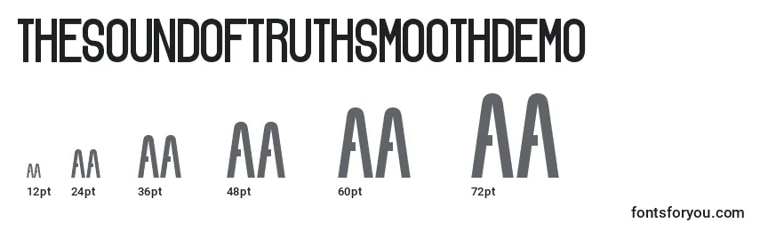 sizes of thesoundoftruthsmoothdemo font, thesoundoftruthsmoothdemo sizes