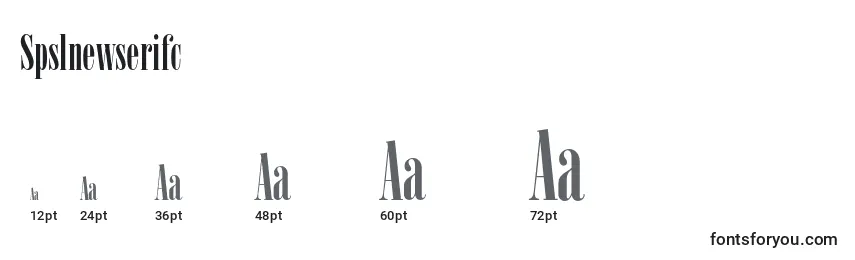 sizes of spslnewserifc font, spslnewserifc sizes