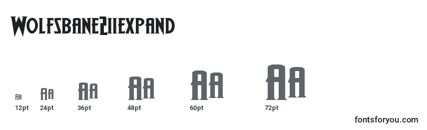 sizes of wolfsbane2iiexpand font, wolfsbane2iiexpand sizes