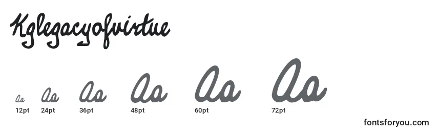 sizes of kglegacyofvirtue font, kglegacyofvirtue sizes