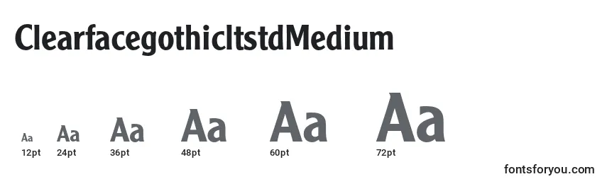 sizes of clearfacegothicltstdmedium font, clearfacegothicltstdmedium sizes