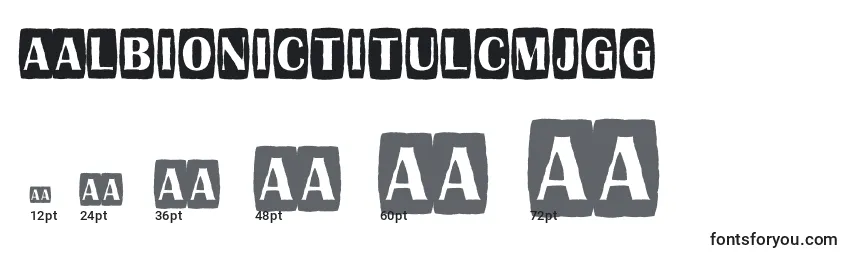 sizes of aalbionictitulcmjgg font, aalbionictitulcmjgg sizes