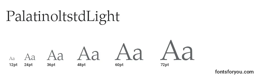 sizes of palatinoltstdlight font, palatinoltstdlight sizes