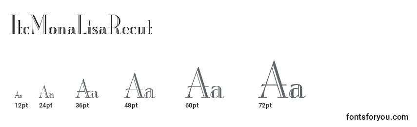sizes of itcmonalisarecut font, itcmonalisarecut sizes