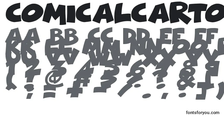 characters of comicalcartoon font, letter of comicalcartoon font, alphabet of  comicalcartoon font