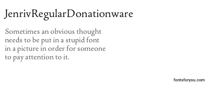 jenrivregulardonationware, jenrivregulardonationware font, download the jenrivregulardonationware font, download the jenrivregulardonationware font for free