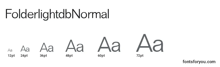 sizes of folderlightdbnormal font, folderlightdbnormal sizes
