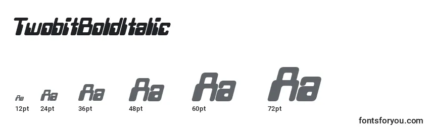 sizes of twobitbolditalic font, twobitbolditalic sizes