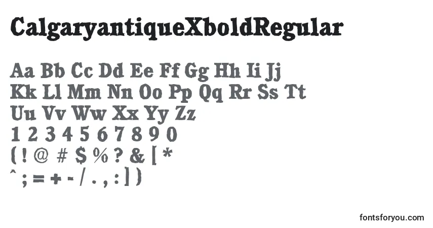 characters of calgaryantiquexboldregular font, letter of calgaryantiquexboldregular font, alphabet of  calgaryantiquexboldregular font