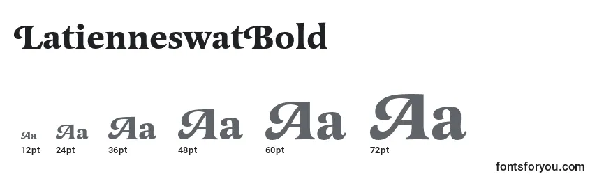 sizes of latienneswatbold font, latienneswatbold sizes