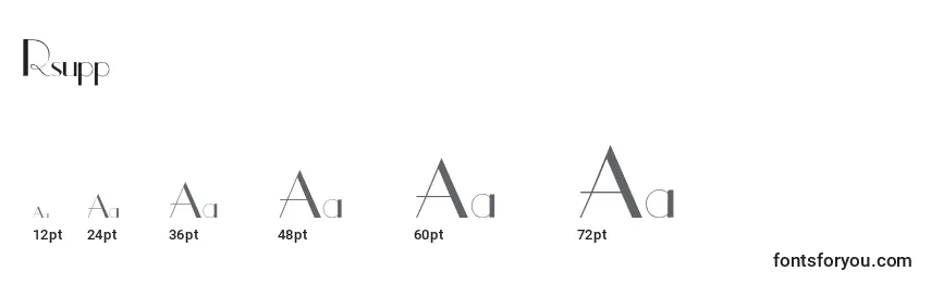 sizes of rsuppereastside font, rsuppereastside sizes