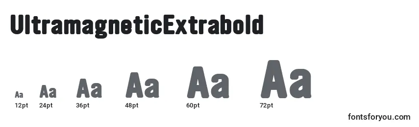 sizes of ultramagneticextrabold font, ultramagneticextrabold sizes