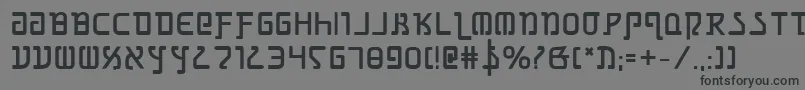 GrimlordBold Font – Black Fonts on Gray Background