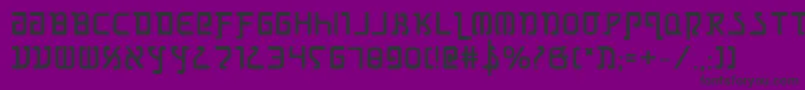 GrimlordBold-fontti – mustat fontit violetilla taustalla