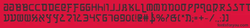 Шрифт GrimlordBold – чёрные шрифты на красном фоне