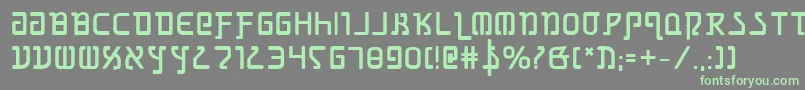 Шрифт GrimlordBold – зелёные шрифты на сером фоне