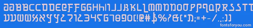 GrimlordBold Font – Pink Fonts on Blue Background