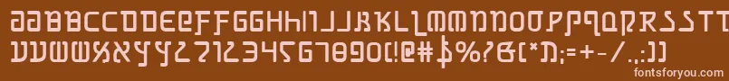 GrimlordBold Font – Pink Fonts on Brown Background