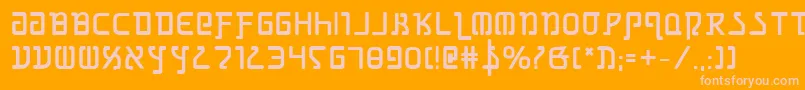 Шрифт GrimlordBold – розовые шрифты на оранжевом фоне