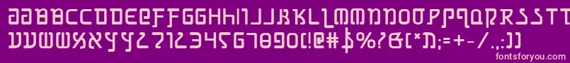 GrimlordBold-fontti – vaaleanpunaiset fontit violetilla taustalla