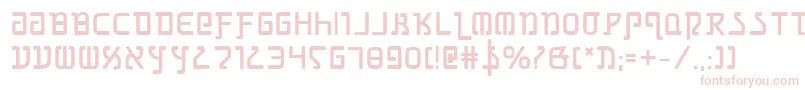 Fonte GrimlordBold – fontes rosa em um fundo branco