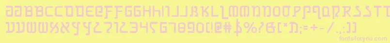 GrimlordBold Font – Pink Fonts on Yellow Background