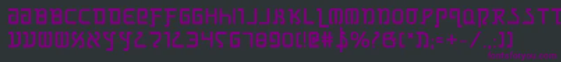 Шрифт GrimlordBold – фиолетовые шрифты на чёрном фоне