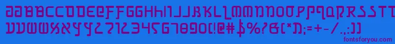 GrimlordBold Font – Purple Fonts on Blue Background