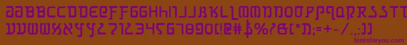 GrimlordBold Font – Purple Fonts on Brown Background