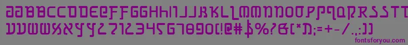 Шрифт GrimlordBold – фиолетовые шрифты на сером фоне