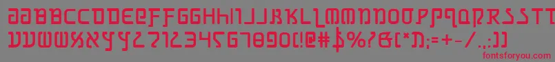 Шрифт GrimlordBold – красные шрифты на сером фоне