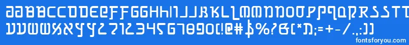 Шрифт GrimlordBold – белые шрифты на синем фоне
